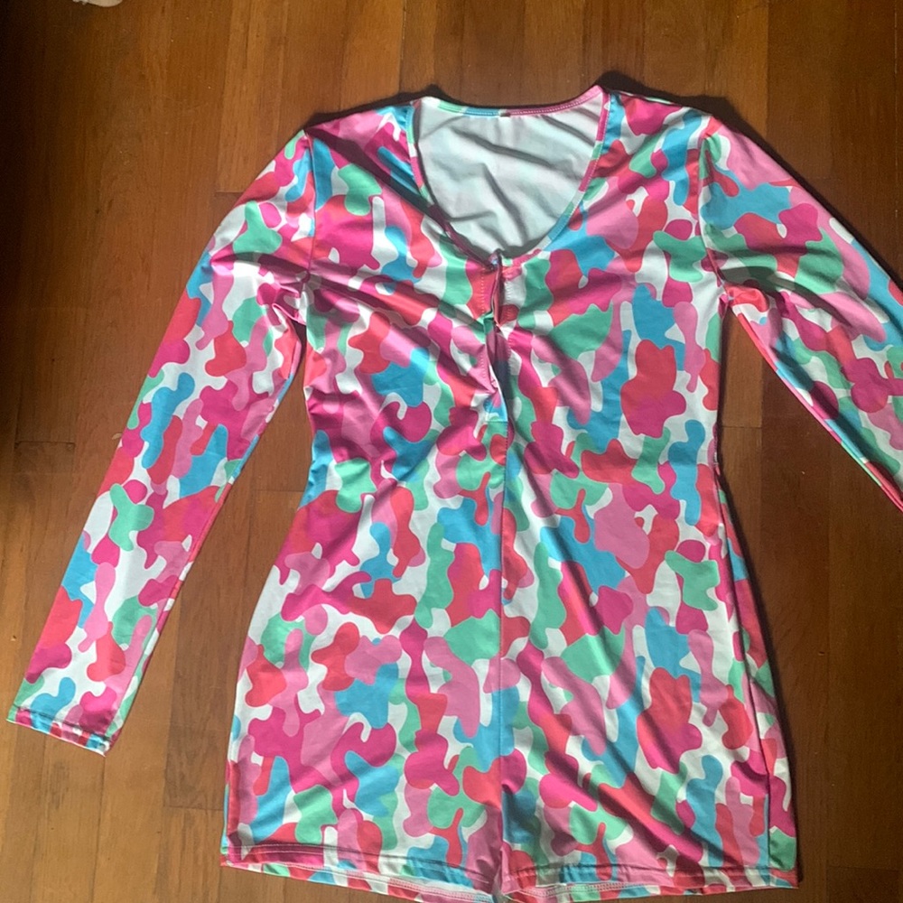 colorful camp onesie